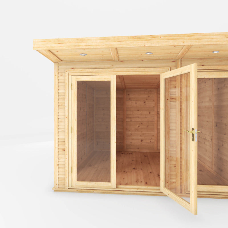 Adley 4m x 3m Insulated Garden Room With Side Shed | Sheds.co.uk