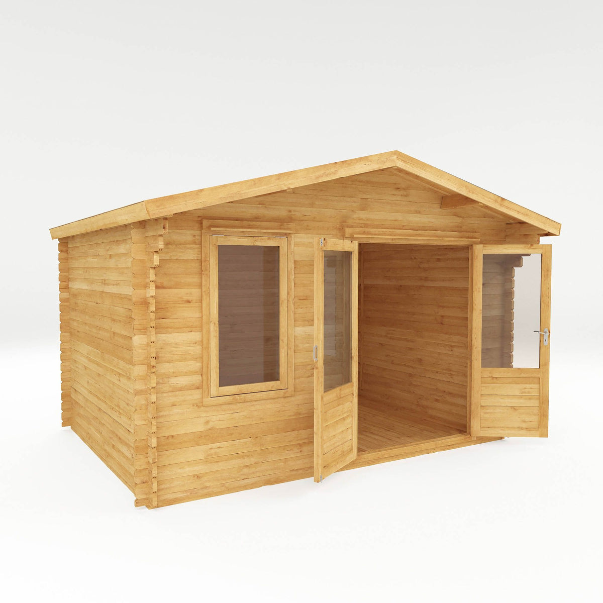 Adley 4m x 3m Lincoln Log Cabin - 28mm | Sheds.co.uk