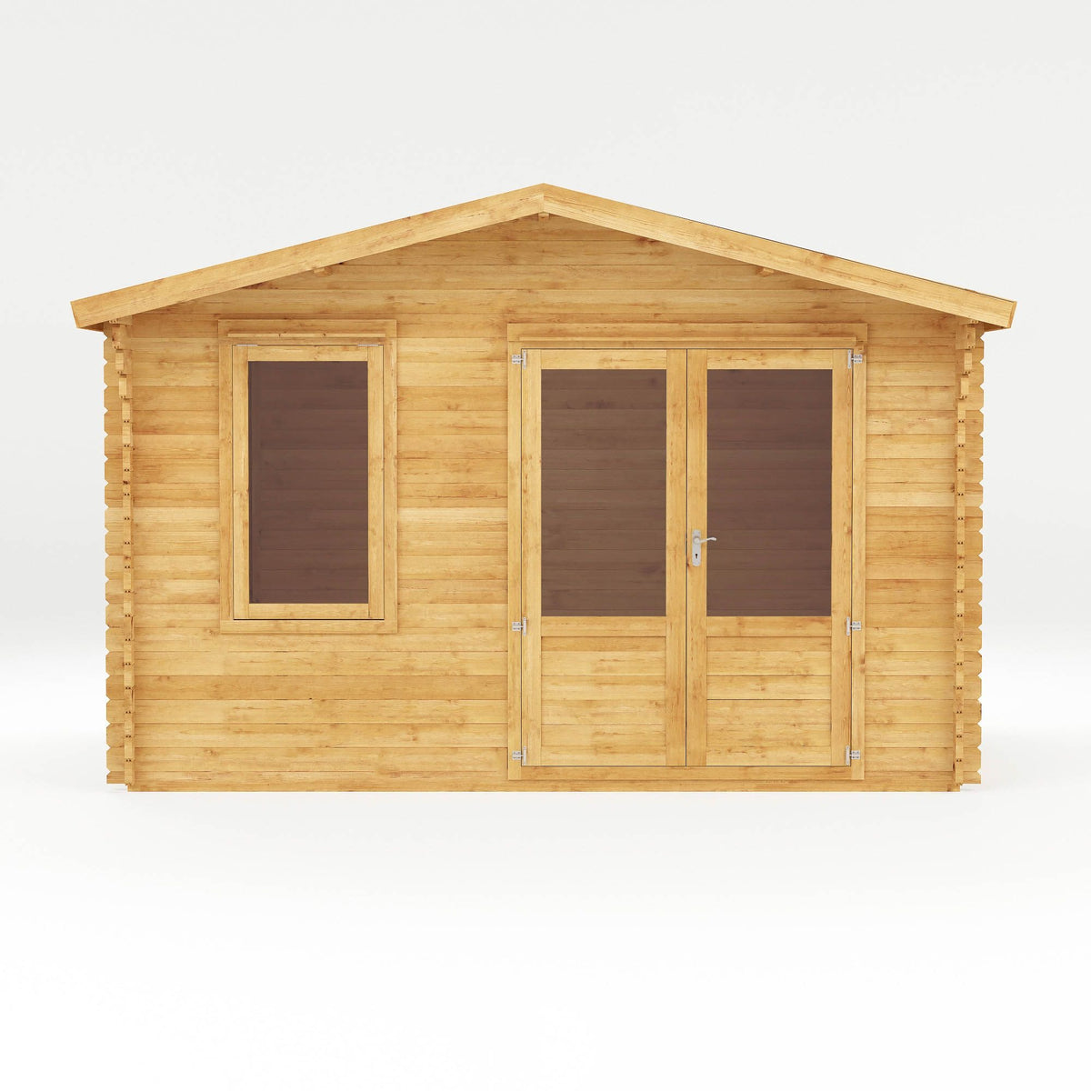 Adley 4m x 3m Lincoln Log Cabin - 28mm | Sheds.co.uk