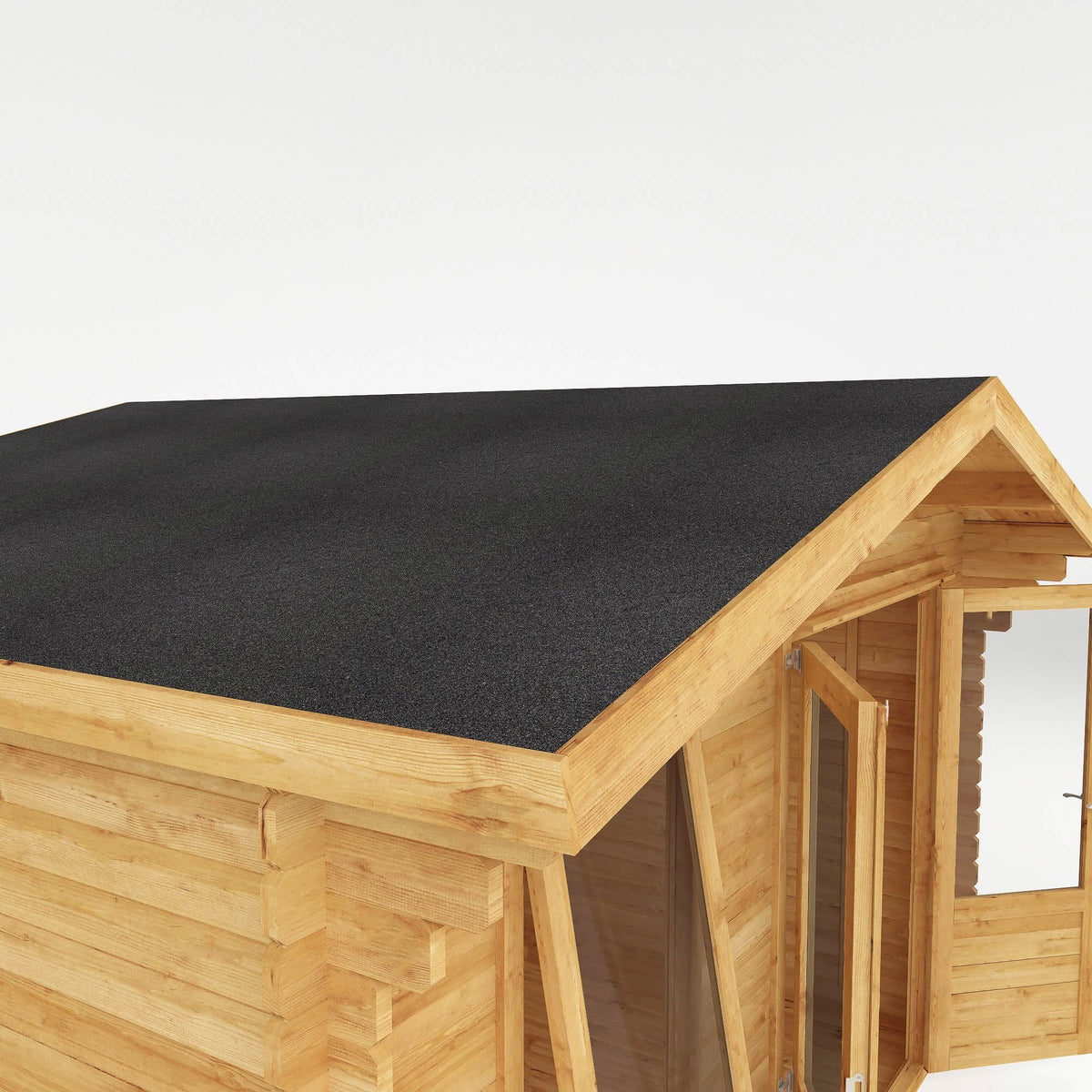 Adley 4m x 3m Lincoln Log Cabin - 28mm | Sheds.co.uk