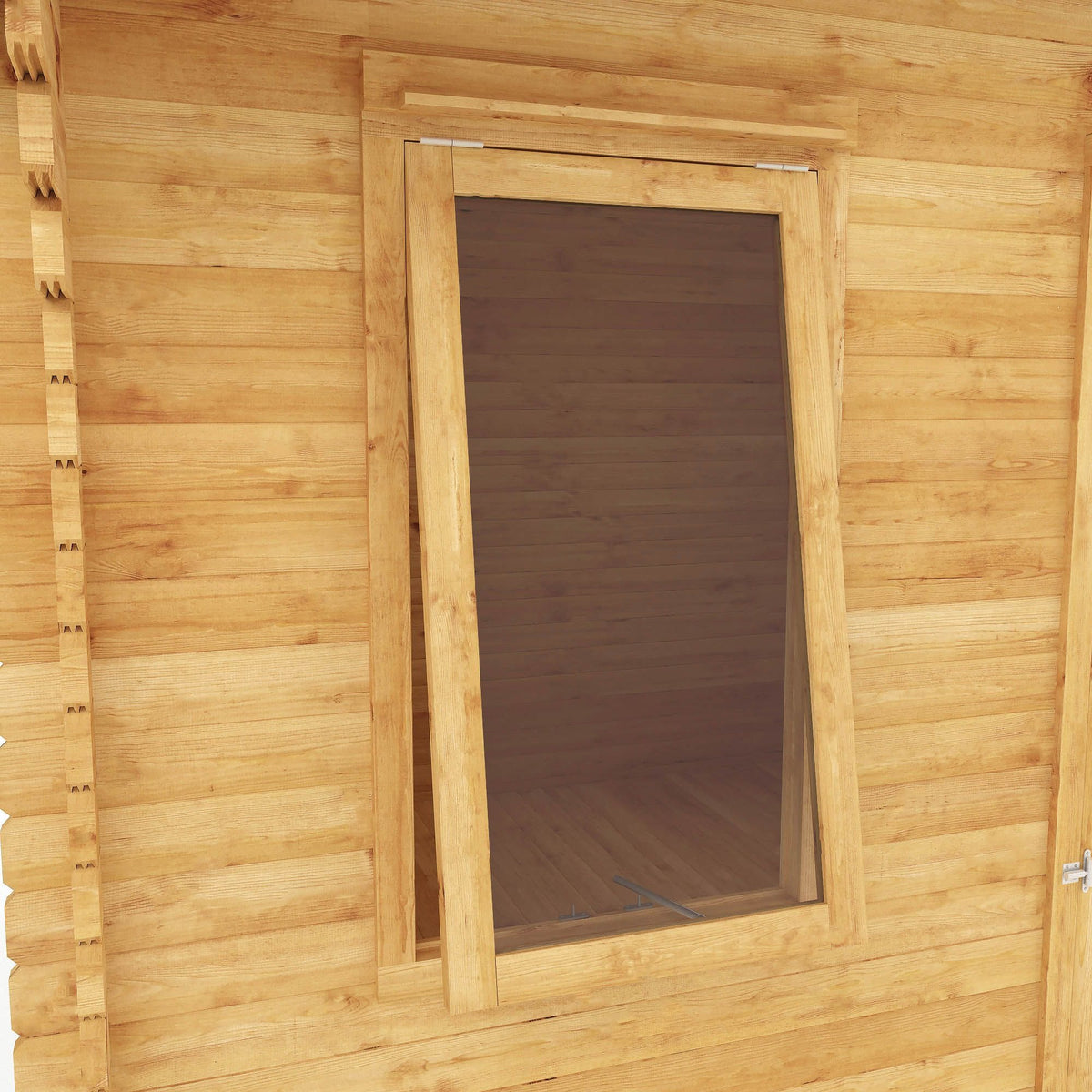 Adley 4m x 3m Lincoln Log Cabin - 28mm | Sheds.co.uk