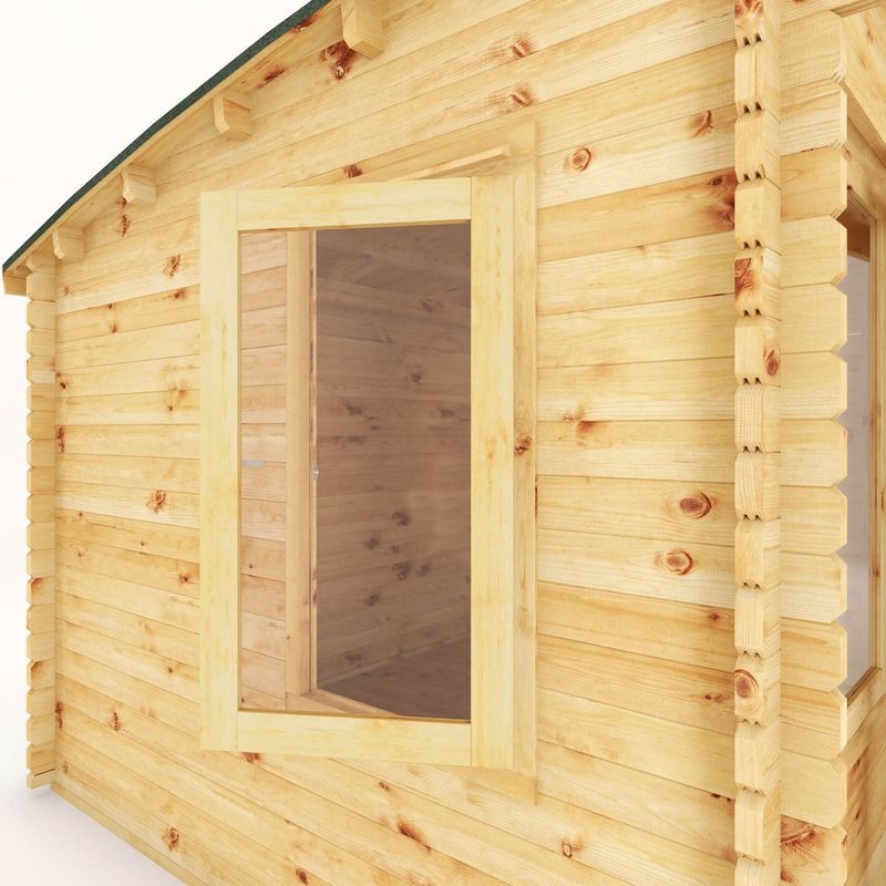 Adley 4m x 3m Taunton Log Cabin - 44mm | Sheds.co.uk