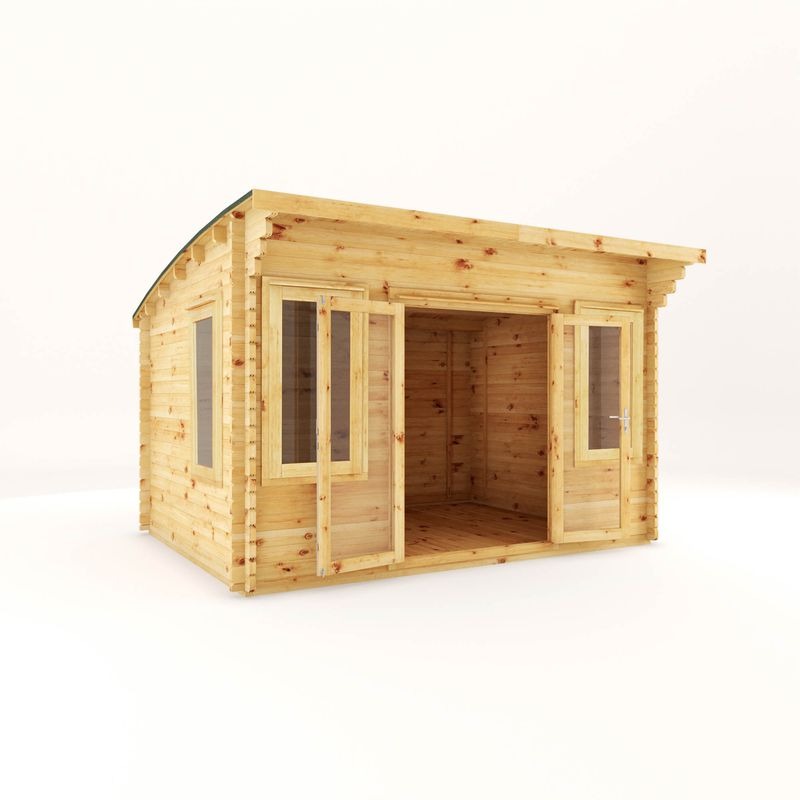 Adley 4m x 3m Taunton Log Cabin - 44mm | Sheds.co.uk