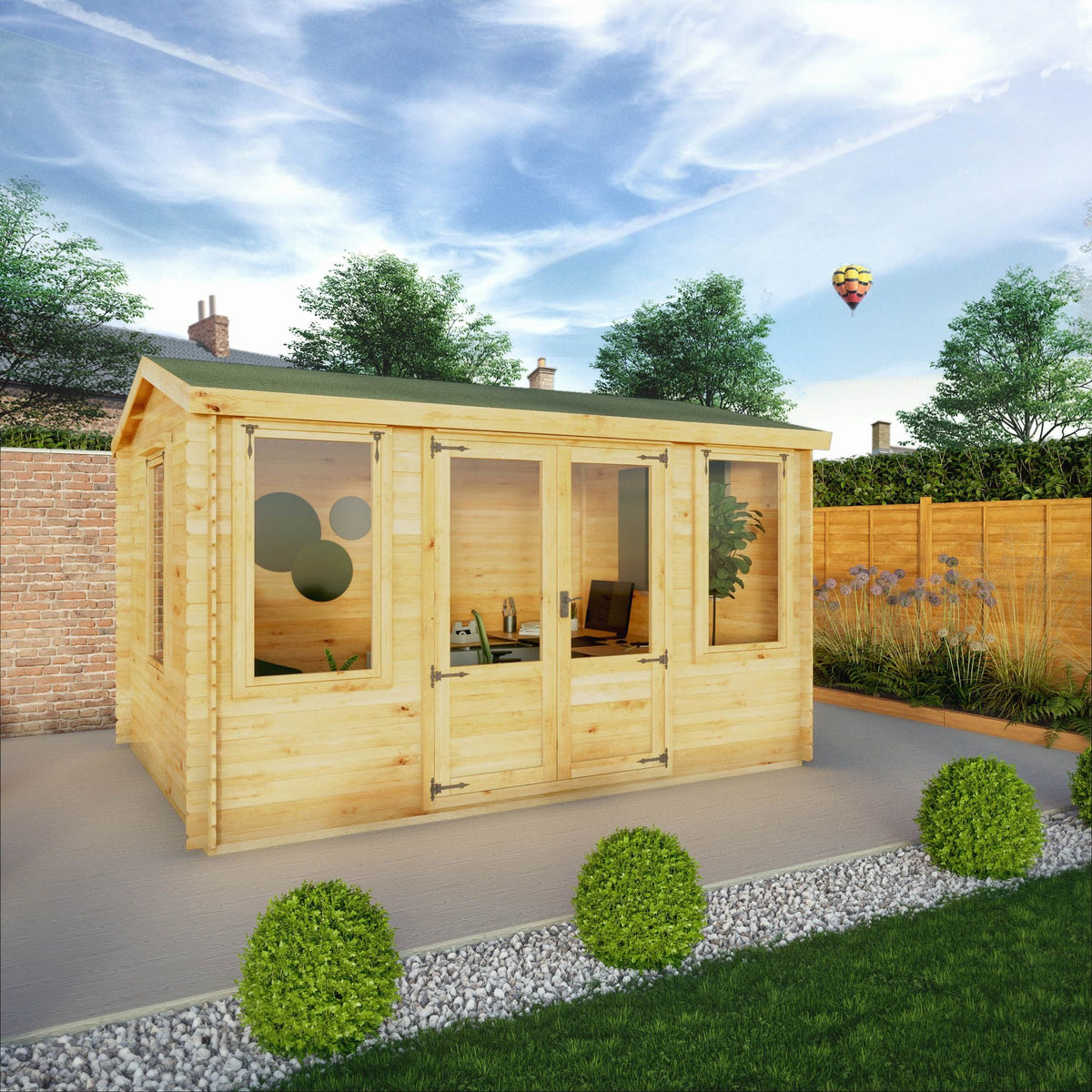 4m x 3m Westmorland Log Cabin 19mm