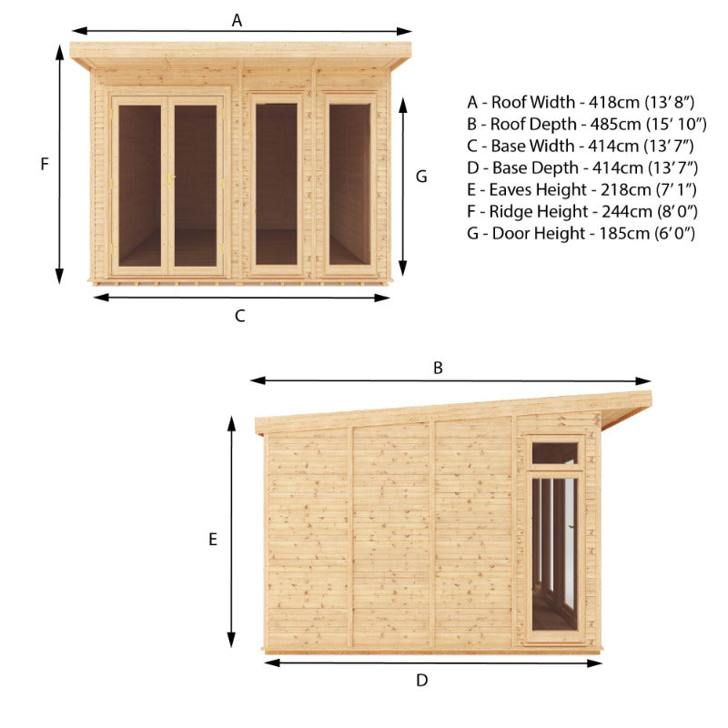 Adley 4m x 4m Insulated Garden Room | Sheds.co.uk