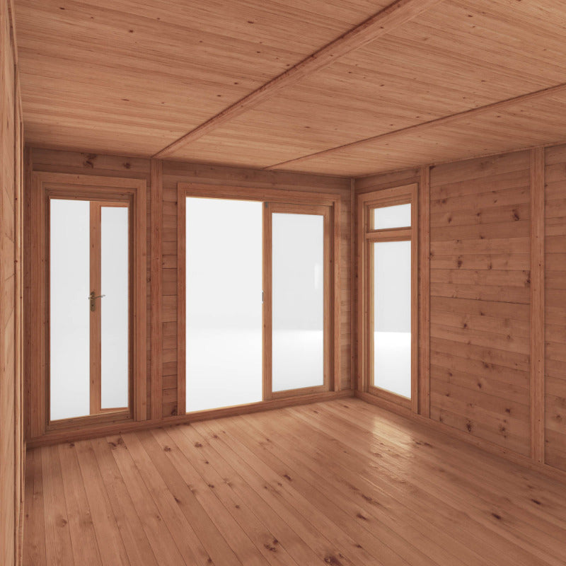 Adley 4m x 4m Insulated Garden Room With Side Shed | Sheds.co.uk