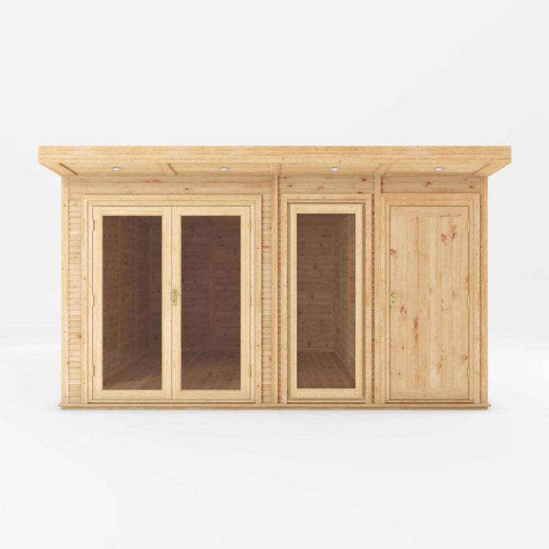 Adley 4m x 4m Insulated Garden Room With Side Shed | Sheds.co.uk