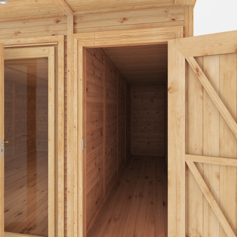Adley 4m x 4m Insulated Garden Room With Side Shed | Sheds.co.uk