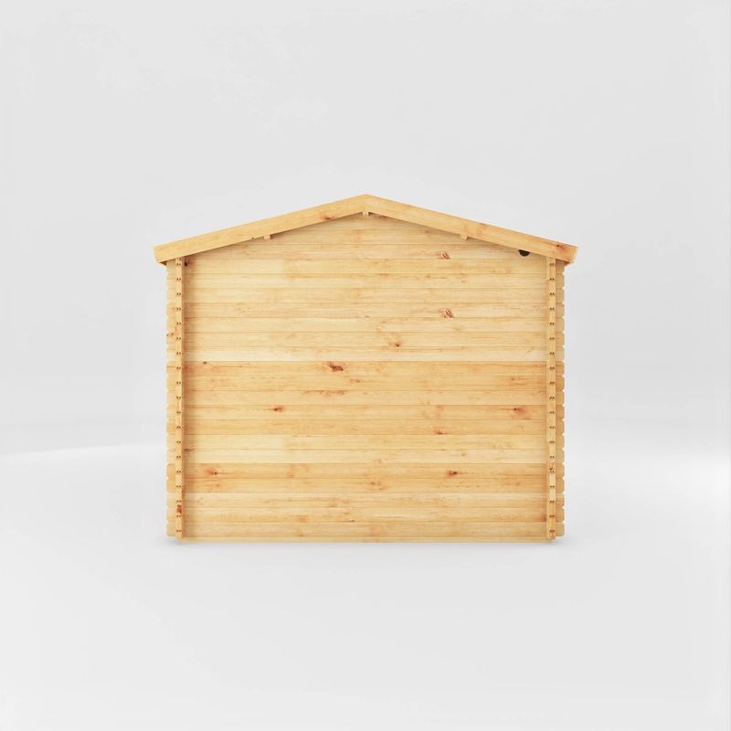 Adley 5.1m x 3m Bravo Home Office Log Cabin With Side Shed - 44mm | Sheds.co.uk