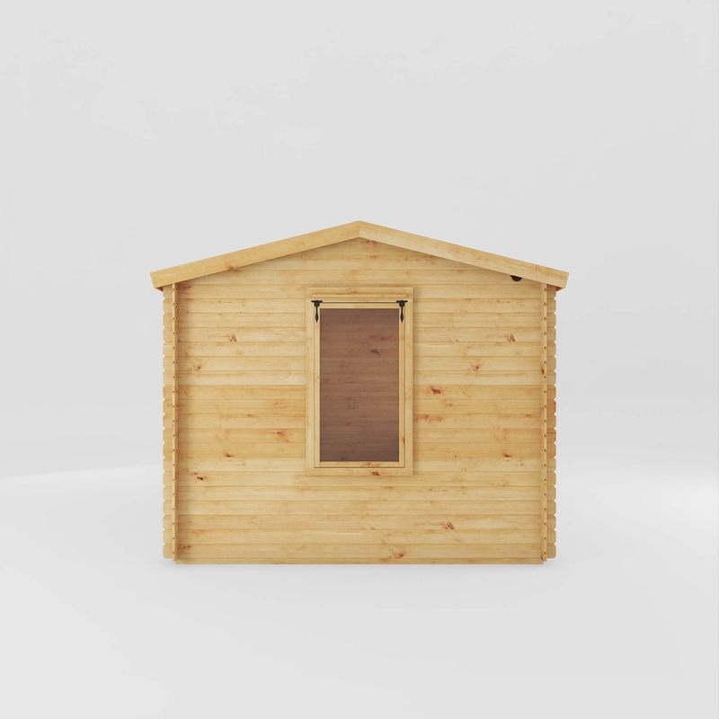 Adley 5.1m x 3m Westmorland Log Cabin With Side Shed - 19mm | Sheds.co.uk