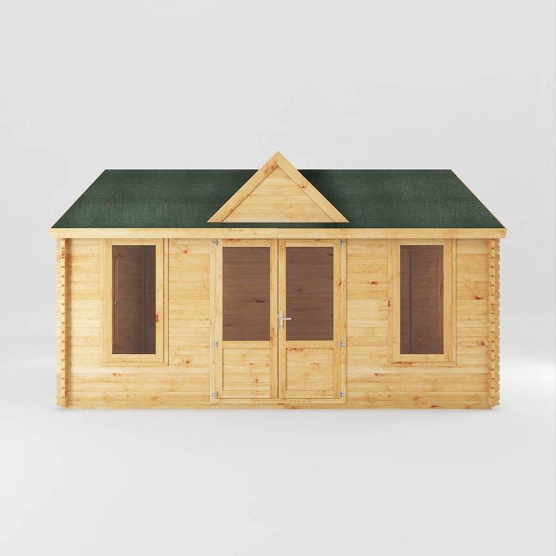 Adley 5.3m x 4m Echo Log Cabin - 44mm | Sheds.co.uk
