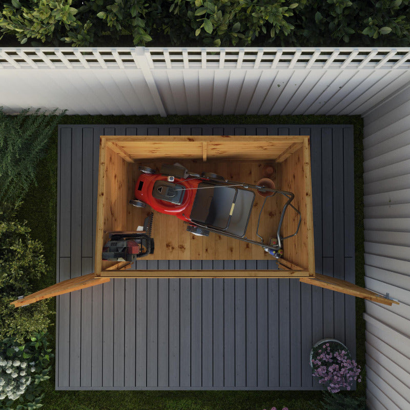 Adley 5' x 3' Tongue and Groove Pent Mower Store | Sheds.co.uk