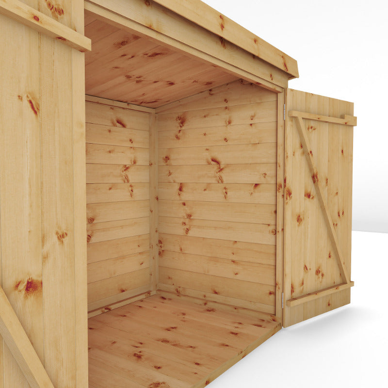 Adley 5' x 3' Tongue and Groove Pent Mower Store | Sheds.co.uk