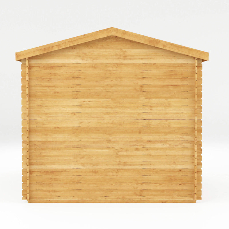 Adley 5m x 3m Dorchester Corner Premium Log Cabin With Side Shed - 44mm | Sheds.co.uk