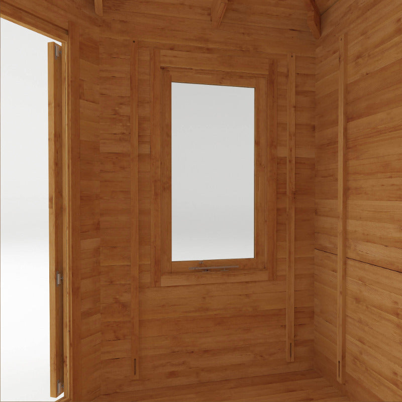 Adley 5m x 3m Dorchester Executive Corner Log Cabin - 28mm | Sheds.co.uk