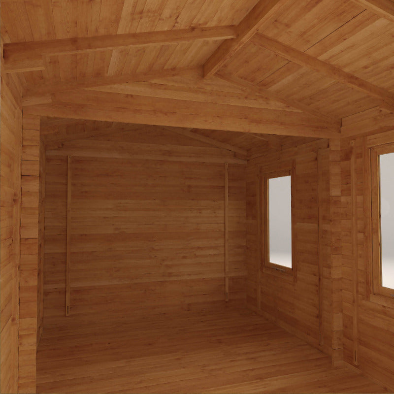 Adley 5m x 3m Dorchester Executive Corner Premium Log Cabin - 44mm | Sheds.co.uk