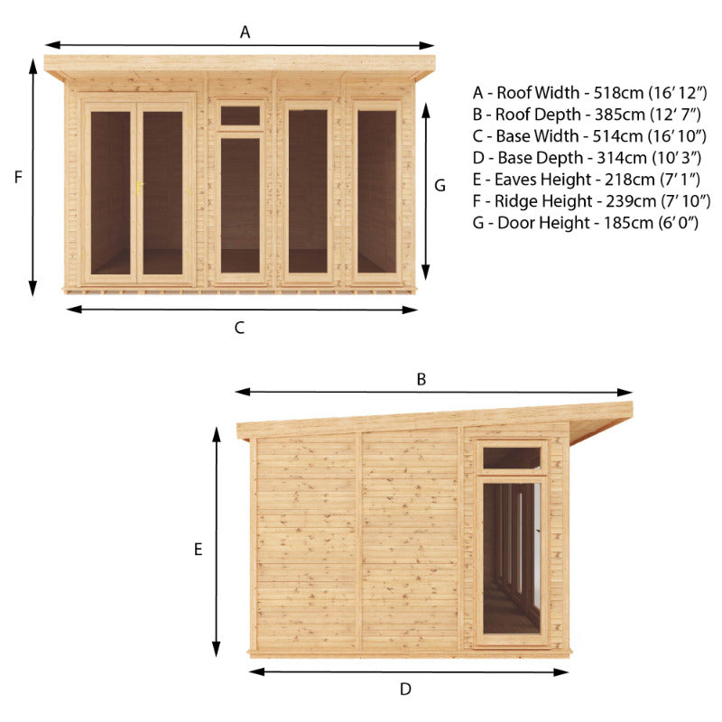 Adley 5m x 3m Insulated Garden Room | Sheds.co.uk