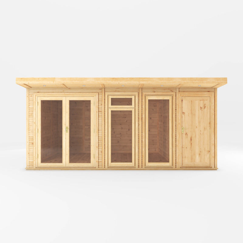 Adley 5m x 3m Insulated Garden Room With Side Shed | Sheds.co.uk