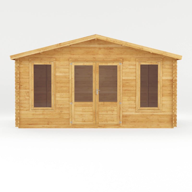 Adley 5m x 3m Lincoln Log Cabin - 28mm | Sheds.co.uk