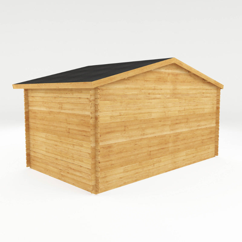 Adley 5m x 3m Lincoln Log Cabin - 28mm | Sheds.co.uk