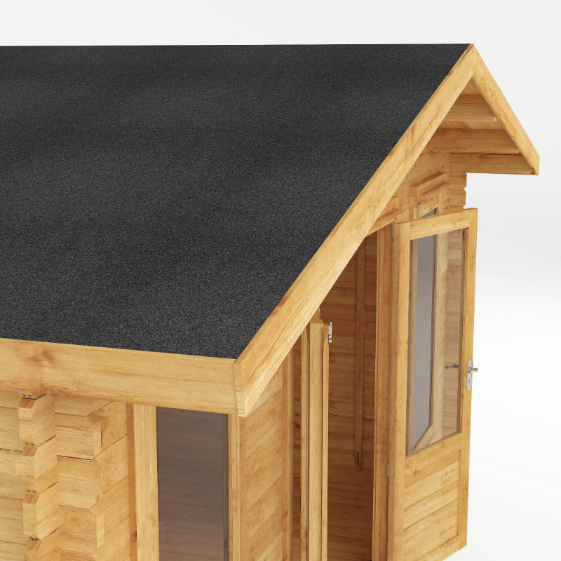 Adley 5m x 3m Lincoln Log Cabin - 28mm | Sheds.co.uk