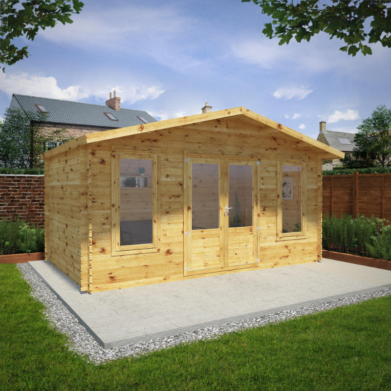 5m x 3m Lincoln Premium Log Cabin 44mm