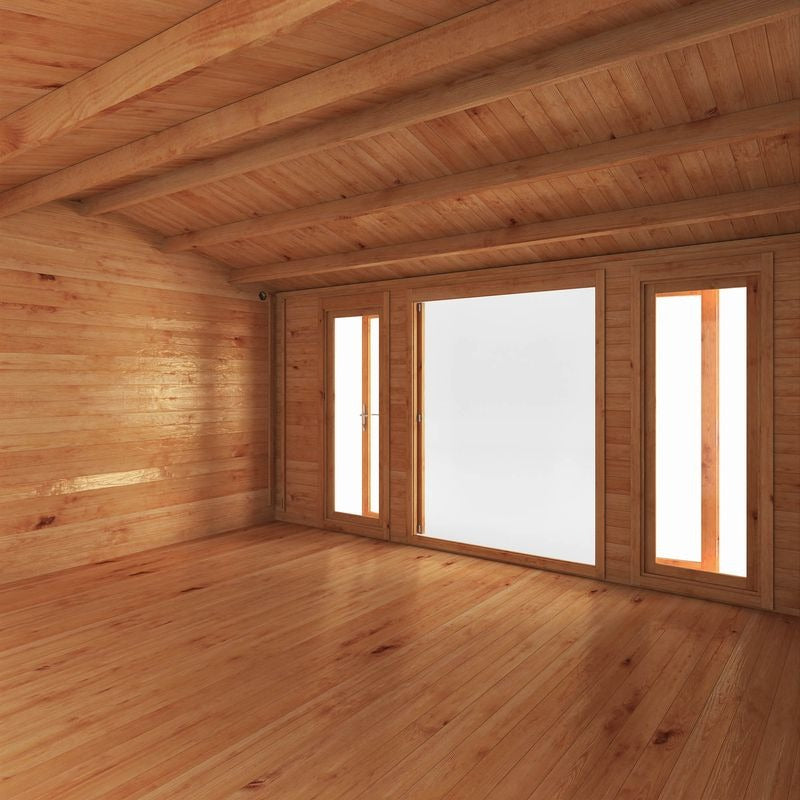 Adley 5m x 4m Bravo Home Office Log Cabin - 28mm | Sheds.co.uk