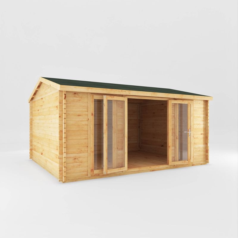 Adley 5m x 4m Bravo Home Office Log Cabin - 44mm | Sheds.co.uk