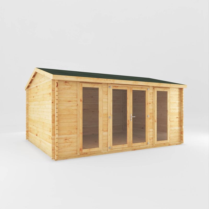 Adley 5m x 4m Bravo Home Office Log Cabin - 44mm | Sheds.co.uk