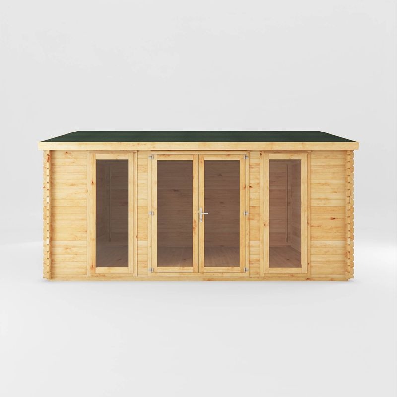 Adley 5m x 4m Bravo Home Office Log Cabin - 44mm | Sheds.co.uk