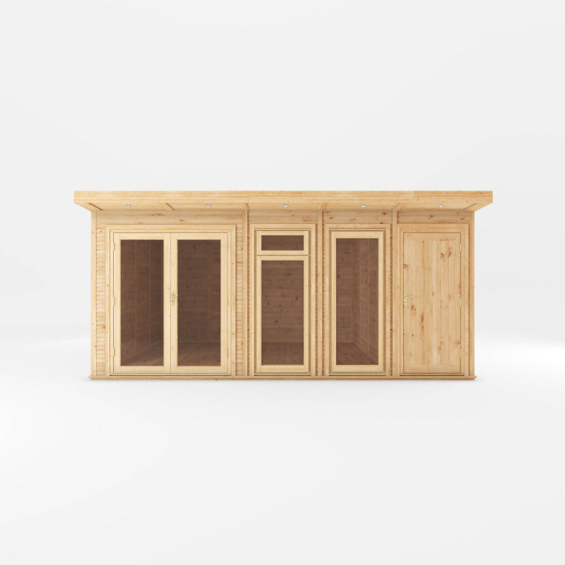 Adley 5m x 4m Insulated Garden Room With Side Shed | Sheds.co.uk