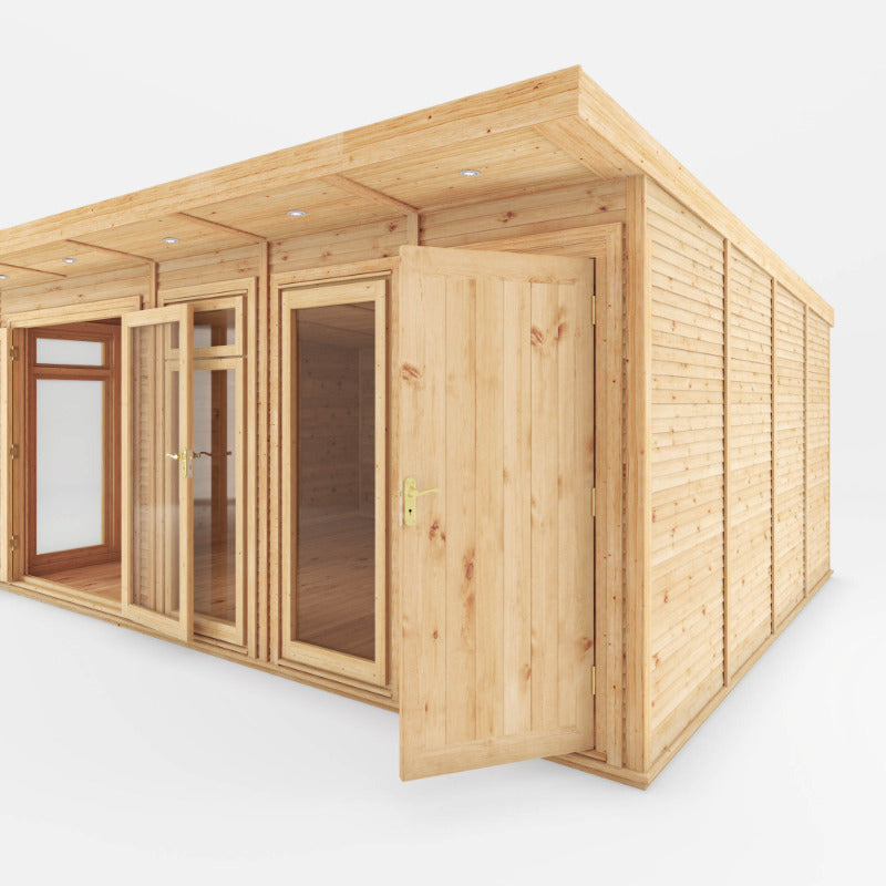 Adley 5m x 4m Insulated Garden Room With Side Shed | Sheds.co.uk