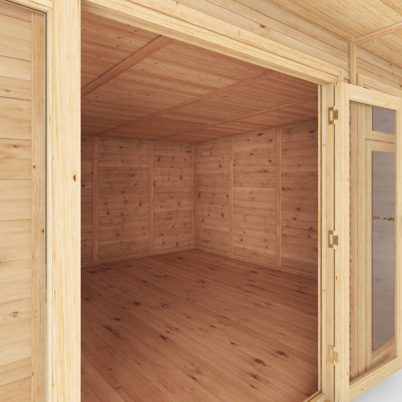 Adley 5m x 4m Insulated Garden Room With Side Shed | Sheds.co.uk
