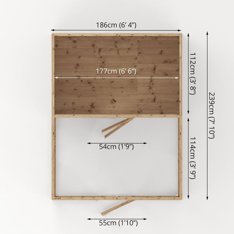 Adley 6' x 8' Superior Dog Kennel & Run | Sheds.co.uk