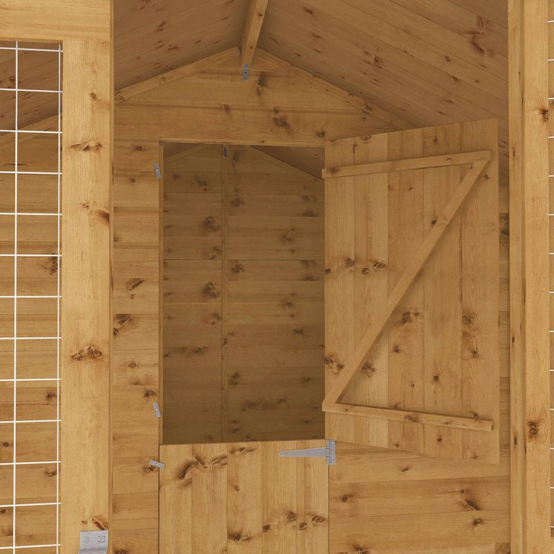 Adley 6' x 8' Superior Dog Kennel & Run | Sheds.co.uk
