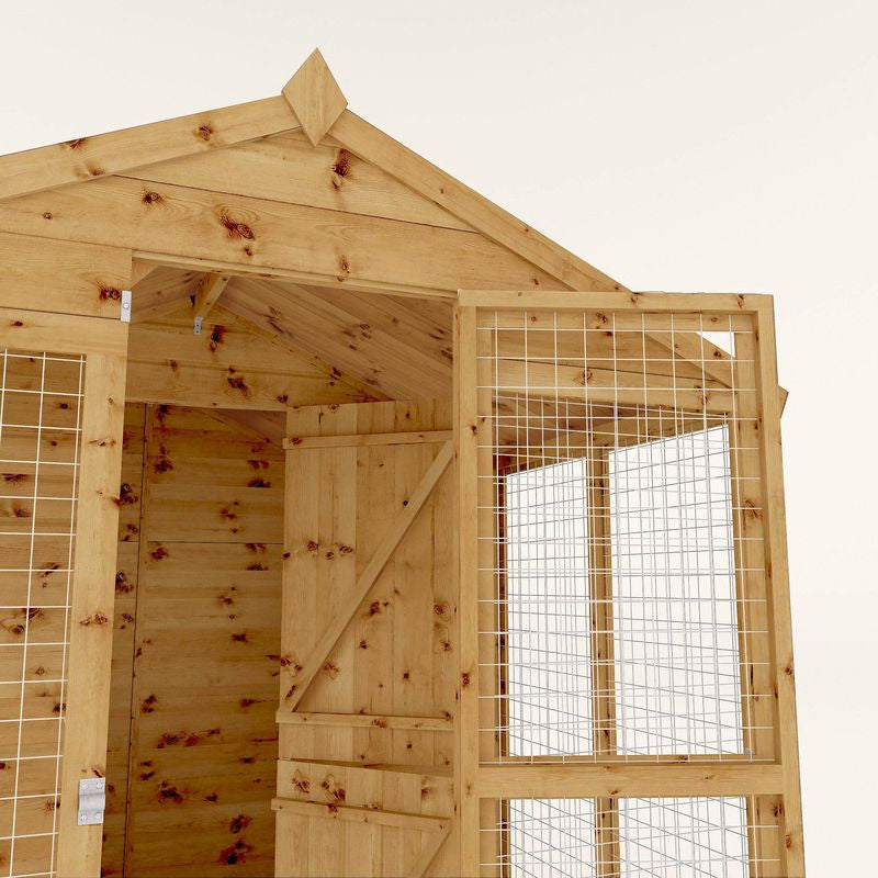 Adley 6' x 8' Superior Dog Kennel & Run | Sheds.co.uk