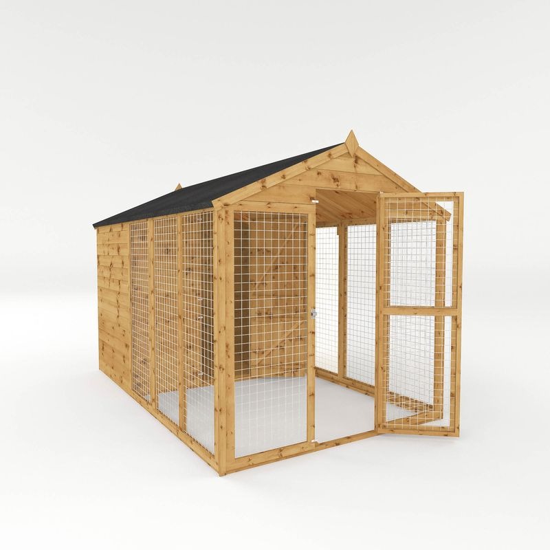 Adley 6' x 10' Superior Dog Kennel & Run | Sheds.co.uk