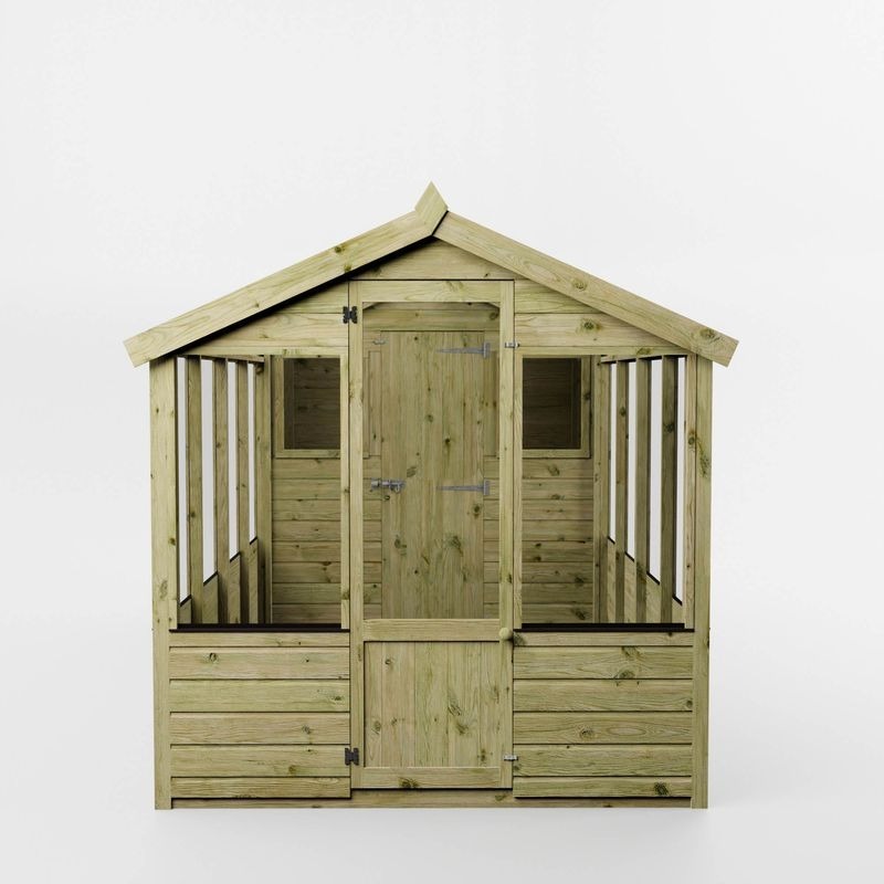 Adley 6' x 12' Budget Shiplap Greenhouse With a Shed | Sheds.co.uk