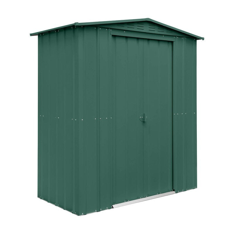 Adley 6' x 3' Apex Metal Shed - Green | Sheds.co.uk