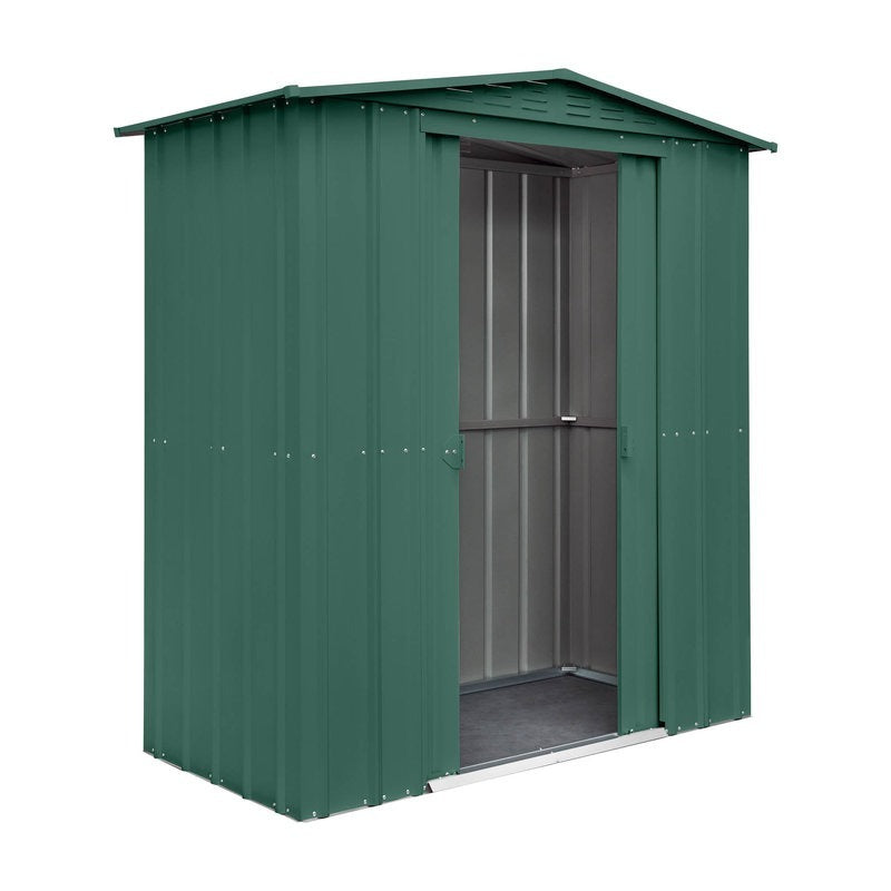 Adley 6' x 3' Apex Metal Shed - Green | Sheds.co.uk
