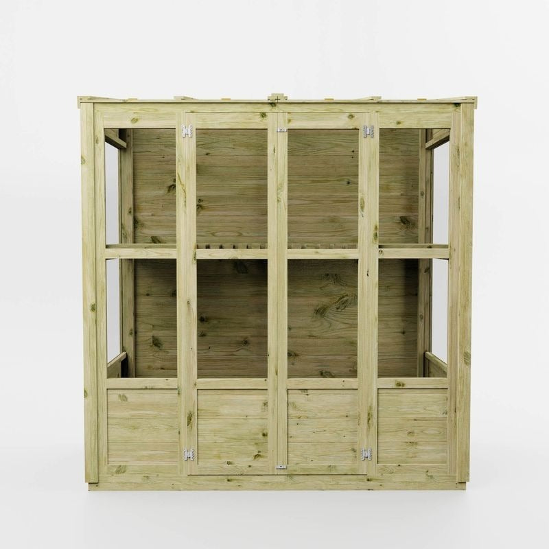 Adley 6' x 3' Wooden Tall Wall Greenhouse | Sheds.co.uk