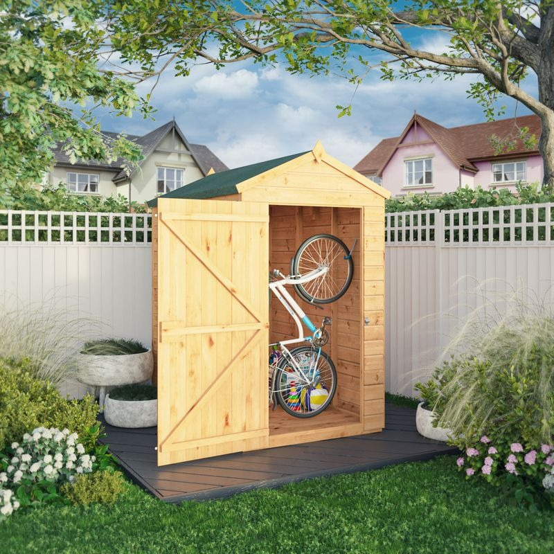 Adley 6' x 4' Lumberjack Premium Shiplap Modular Apex Shed | Sheds.co.uk
