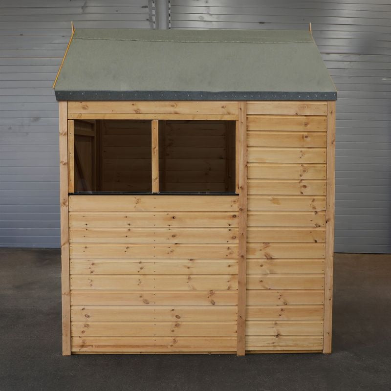 Adley 6' x 4' Lumberjack Premium Shiplap Modular Apex Shed | Sheds.co.uk
