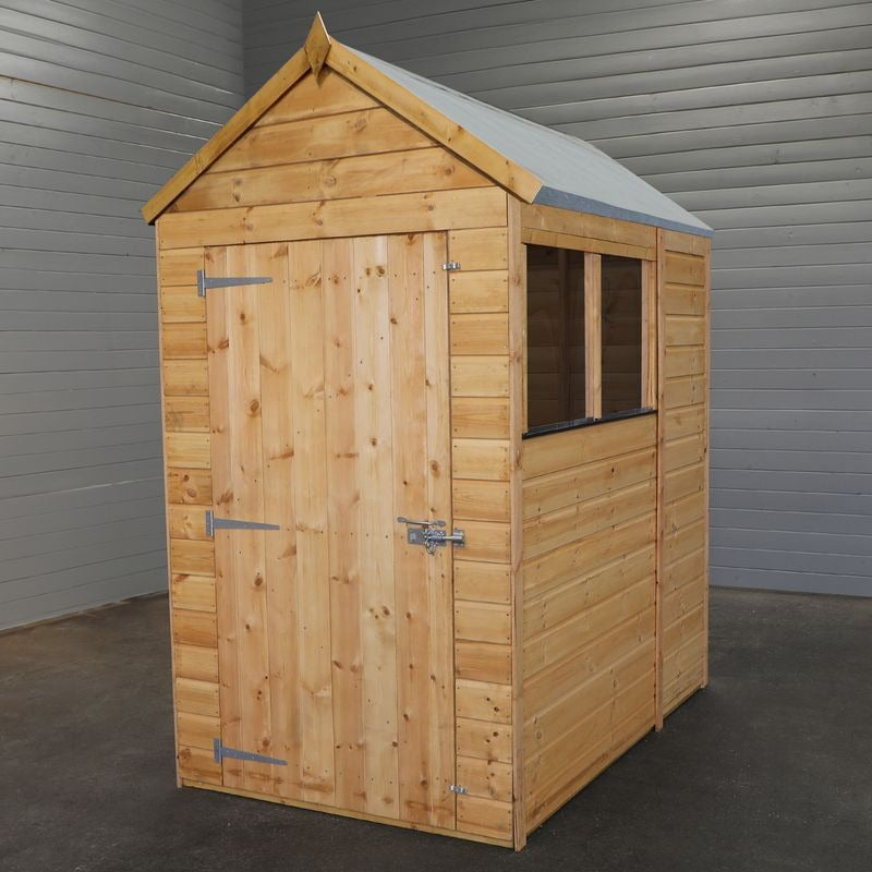 Adley 6' x 4' Lumberjack Premium Shiplap Modular Apex Shed | Sheds.co.uk
