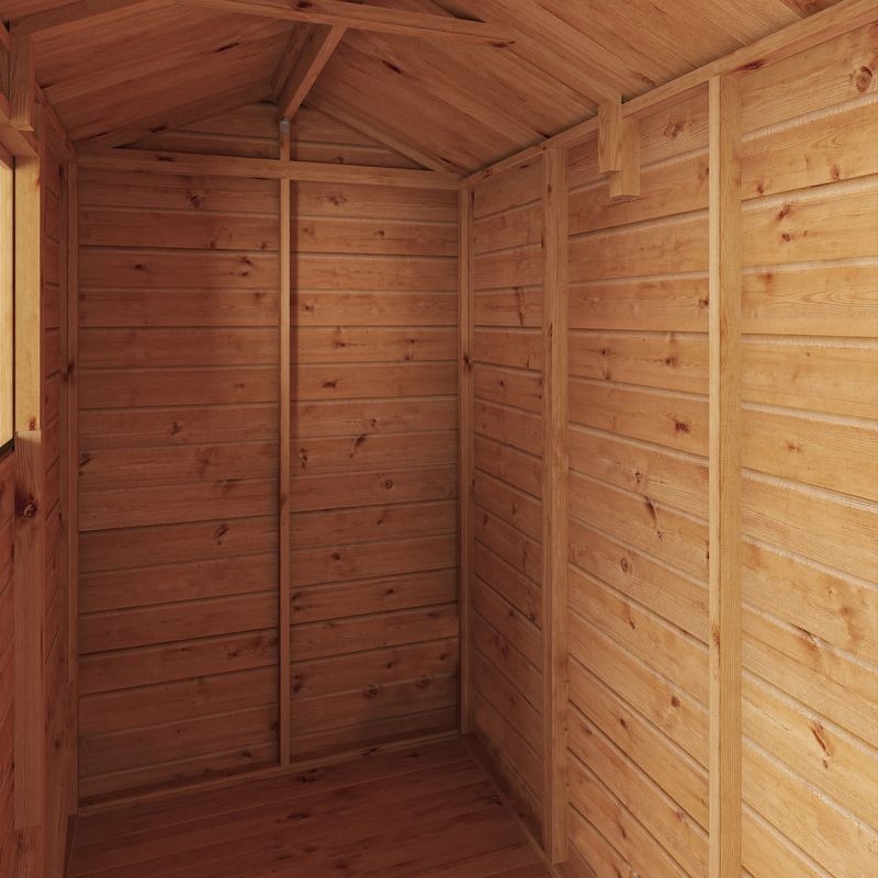 Adley 6' x 4' Lumberjack Premium Shiplap Modular Apex Shed | Sheds.co.uk