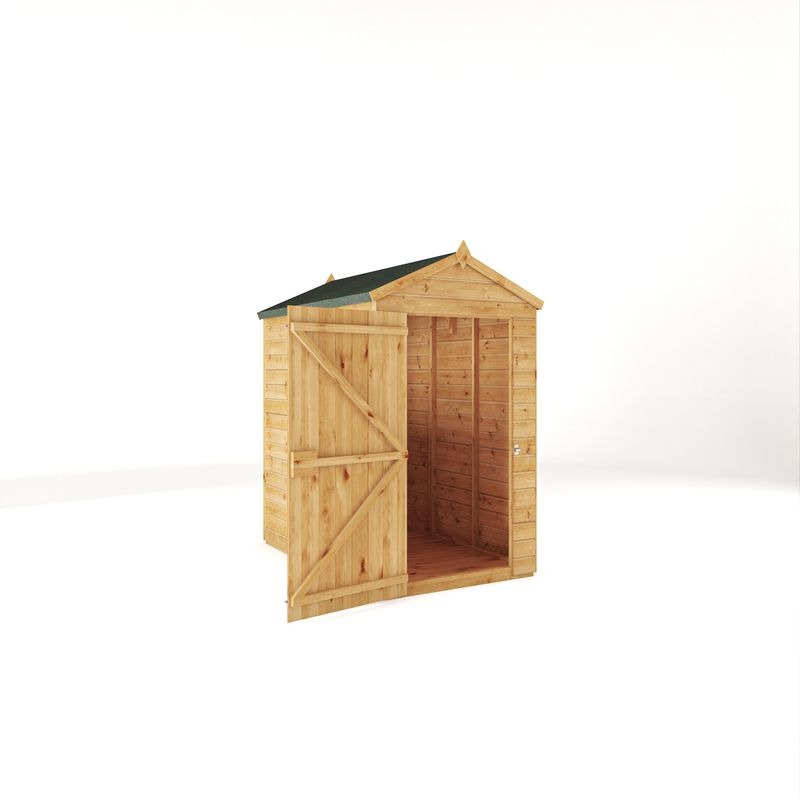 Adley 6' x 4' Lumberjack Premium Shiplap Modular Apex Shed | Sheds.co.uk