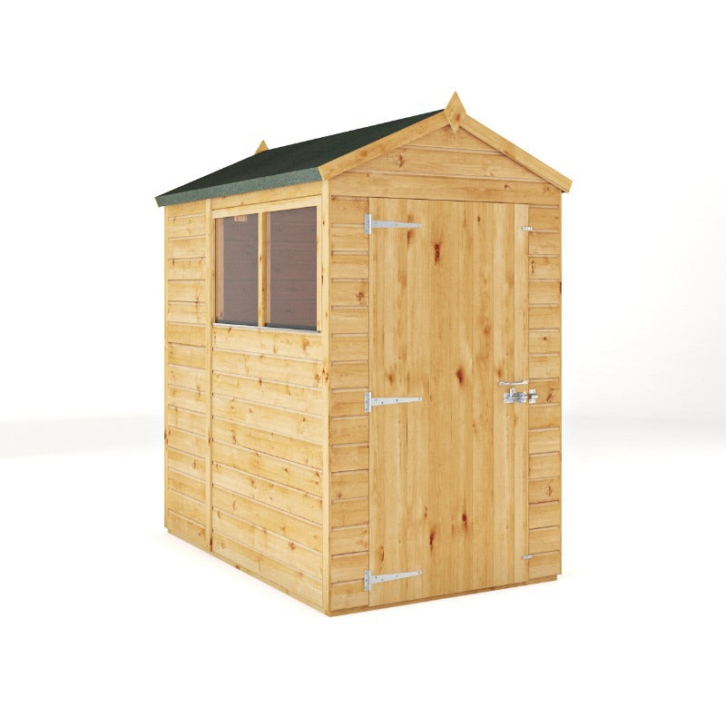 Adley 6' x 4' Lumberjack Premium Shiplap Modular Apex Shed | Sheds.co.uk