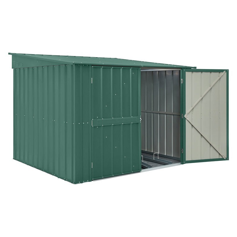 Adley 6' x 6' Metal Bike Locker - Green | Sheds.co.uk