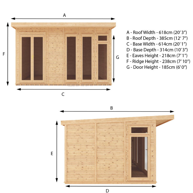 Adley 6m x 3m Insulated Garden Room