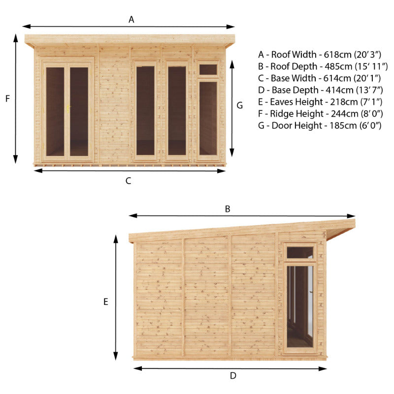 Adley 6m x 4m Insulated Garden Room | Sheds.co.uk